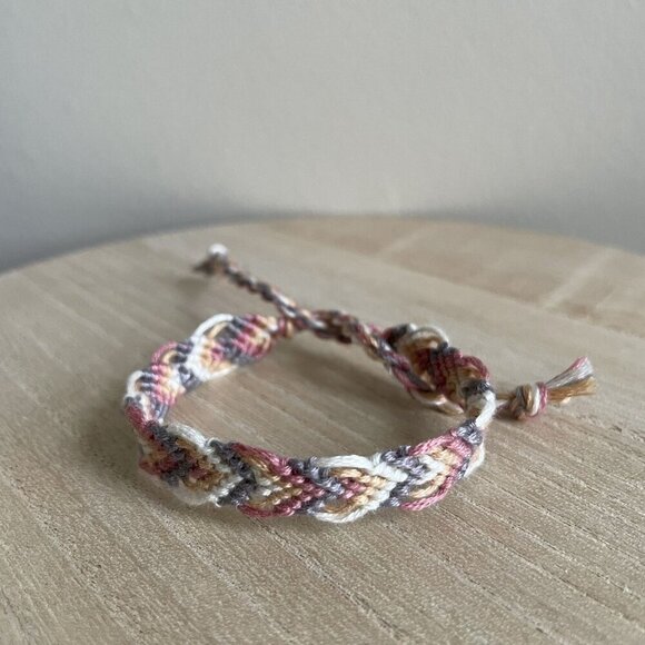 Handmade Jewelry - Bailey Bracelet, anklet, trendy, comfortable, tie, embroidery thread, woven, gif